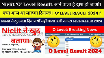 Nielit O Level Result Update News 2024 Is Finally Here and It
