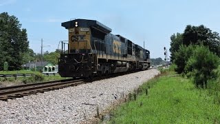 HD: CSX 7498 leads CSX A461-25 in Red Oak, GA