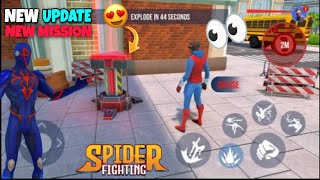 New update 😍 Spider fighting hero game ( new mission, new gadgets powered, new city 🏙️)#trending #6 screenshot 2