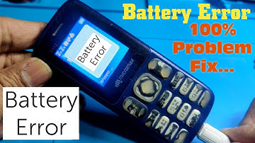 Battery error Problem 100%Fix#All micromax And Other  keypad mobile china mobileTrick work
