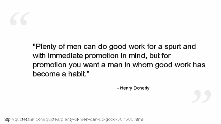 Henry Doherty Quotes