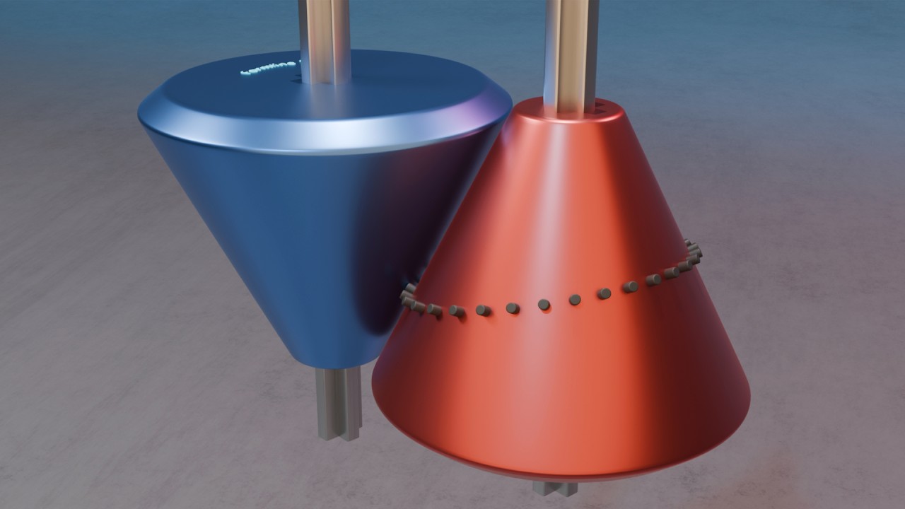 #037 Bevel Pinion & Spiral Stud Wheel – Variable Rotary Motion – 507 Mechanical Movements