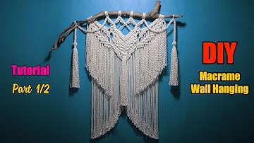 DIY Driftwood Macrame Wall Hanging | Macrame Design &Tutorial by LIT decor (Part1/2)