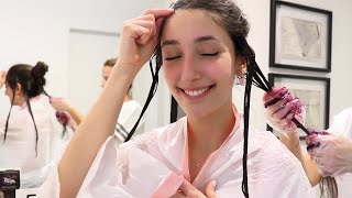 DYING MY HAIR FOR THE FIRST TIME! (hair transformation)