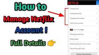 How to manage netflix account | Full Details | How to change password, email | Techy Aryan screenshot 5