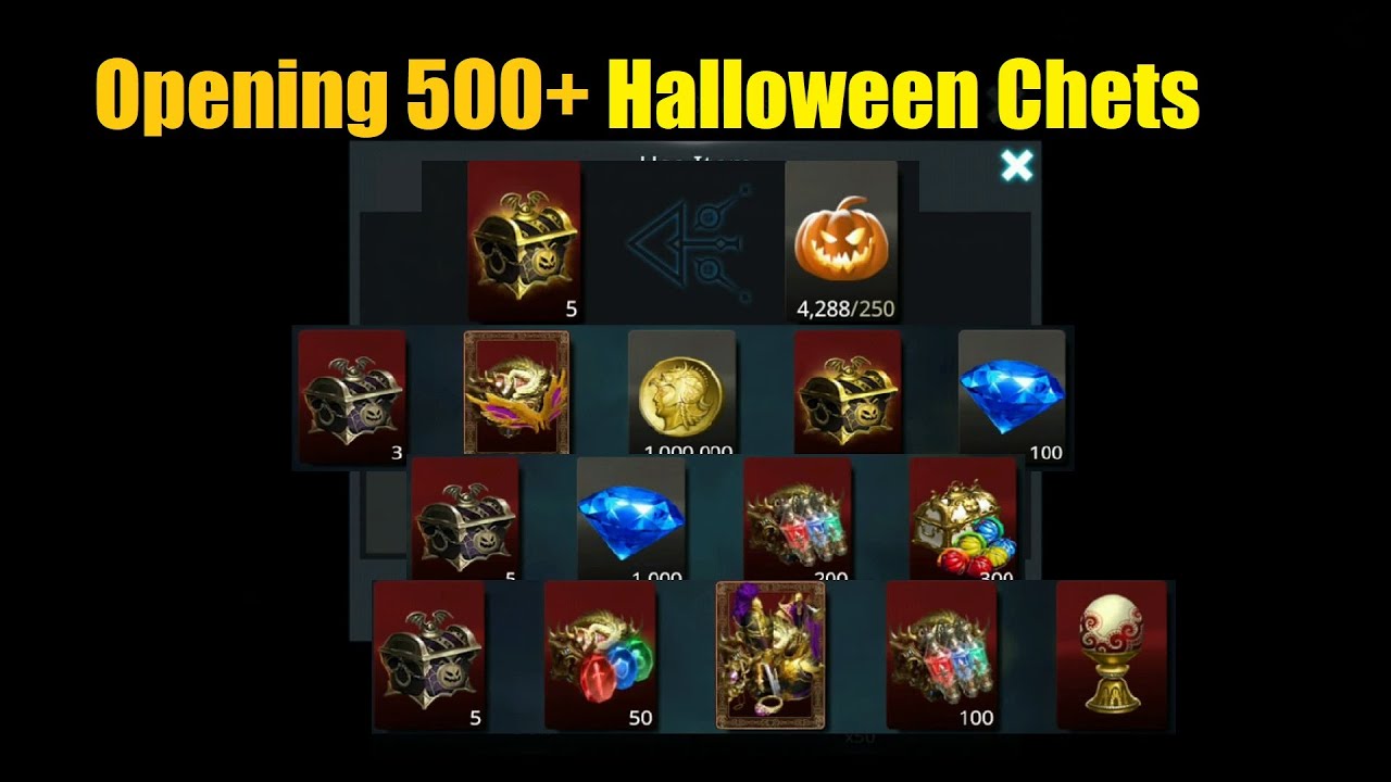Darkness Rises Opening 500+ Halloween Chests Good Rewards! YouTube
