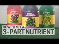 How To Mix a 3-Part Hydroponics Nutrient Solution