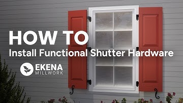 HOW TO: Install Exterior Functional Shutter Hardware
