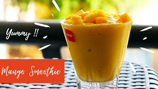 Mango smoothie Recipe | Only 3 Ingredients | No Sugar | Mango dessert | Simple and Quick