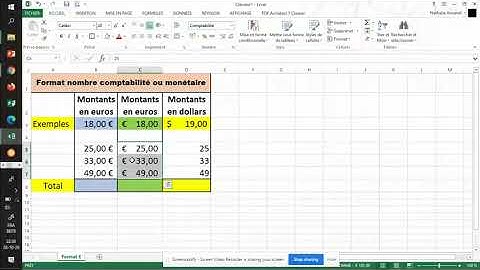 Excel Format monétaire  Symbole € devant ou derrière le montant