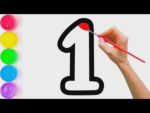 drawing a picture of one | нарисуй картинку числа | dessiner un nombre | ارسم صورة للفطر