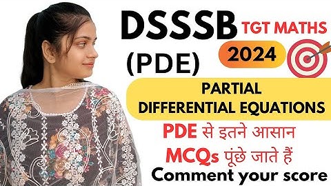 Dsssb tgt math previous year questions by @gmt0 #ordinarydifferentialequations #dsssbtgtmath