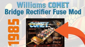 1985 Williams Pinball Comet Bridge Rectifier Fuse Mod #pinball #comet #rectifier #fuse #system 9