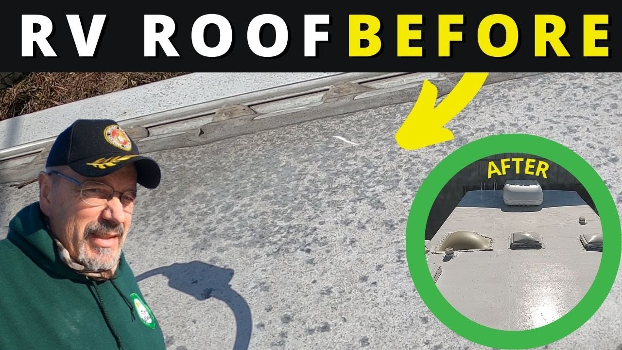 How To Make Your Rv Roof Last For Many Years! // Henry's Tropicool RV Roof  Coat RV Roof Maintenance 