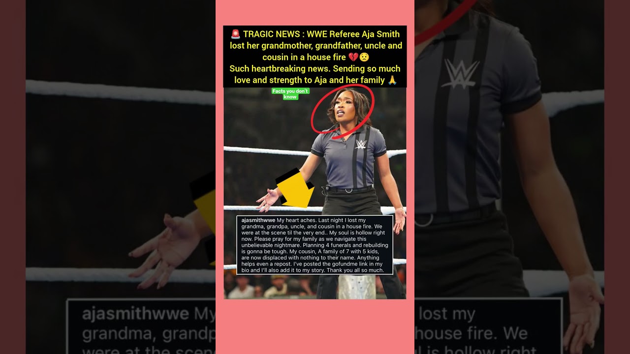 WWE Referee Aja Smith’s Heartbreaking Tragedy 💔 
