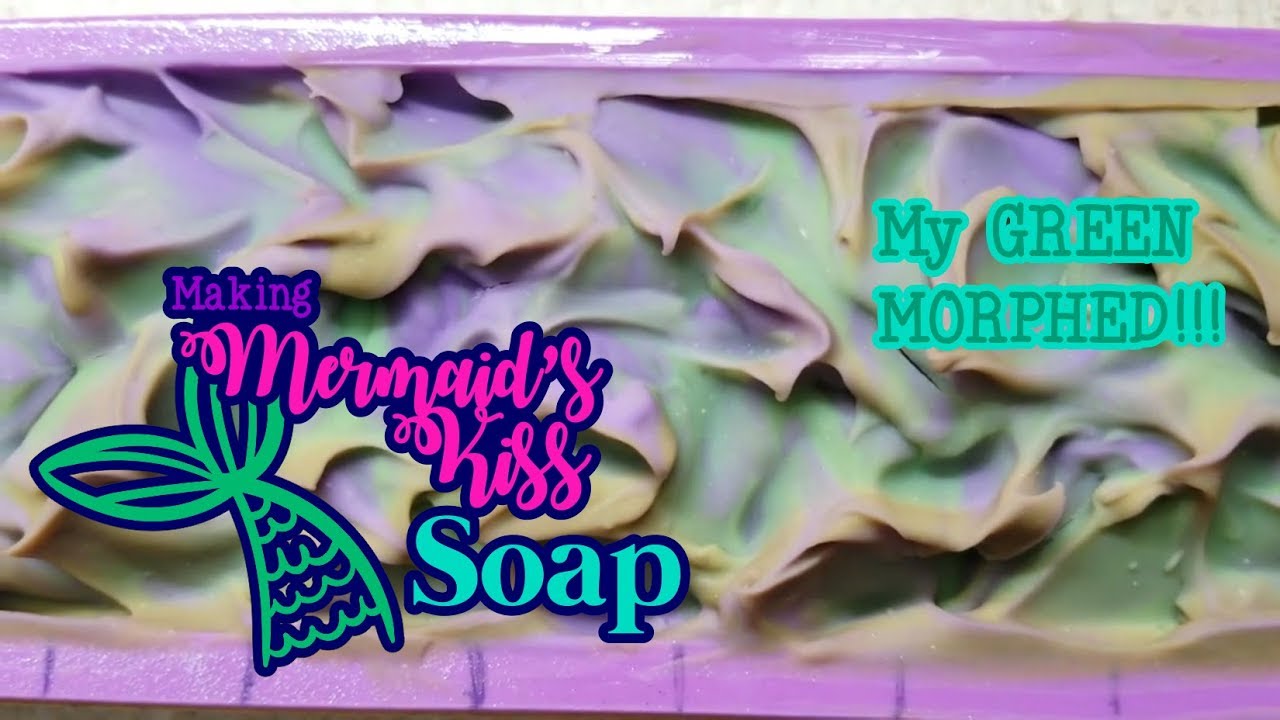 Making Mermaids Kiss Soap | Cold Process Soap | Beach Babe Soapery ...