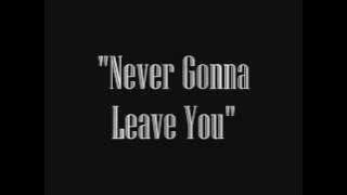 Michael Alvarado & Carissa Rae-Never Gonna Leave You (lyrics)