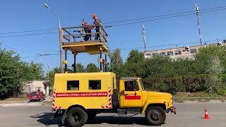 картинка: Безпечне виконання робіт з регулювання натягу