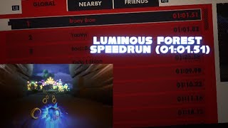 SONIC FORCES - Luminous Forest Speedrun (01:01.51)
