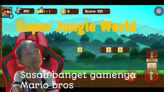 Game android sangat sulit banget Super Jungle World screenshot 3