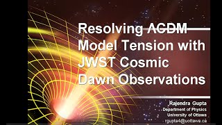 Resolving LCDM Model Tension with JWST Cosmic Dawn Observations