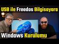 USB ile Freedos Bilgisayara Windows 11 Kurulumu #tutorial #windows