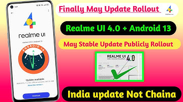 Realme May New Stable & Beta Software Update//Realme UI 4.0 android 13 May Stable Update Rollout