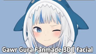 Gawr Gura Fanmade 3D Model | facial | Portfolio