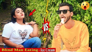 Blind Man Eating Ice Cream 🍨 new twist | Prank in Pakistan | @showpranks