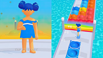 Pop It Run! - Fun Game Android, iOS 10-11 Levels Walkthrough