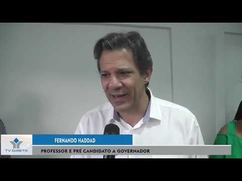 Pré-candidato ao governo de São Paulo, Fernando Haddad, visita a região de Mococa