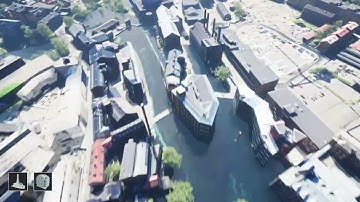 Placing buildings in Unreal Engine 5.1 inside a digital twin of Norrköping, Sweden