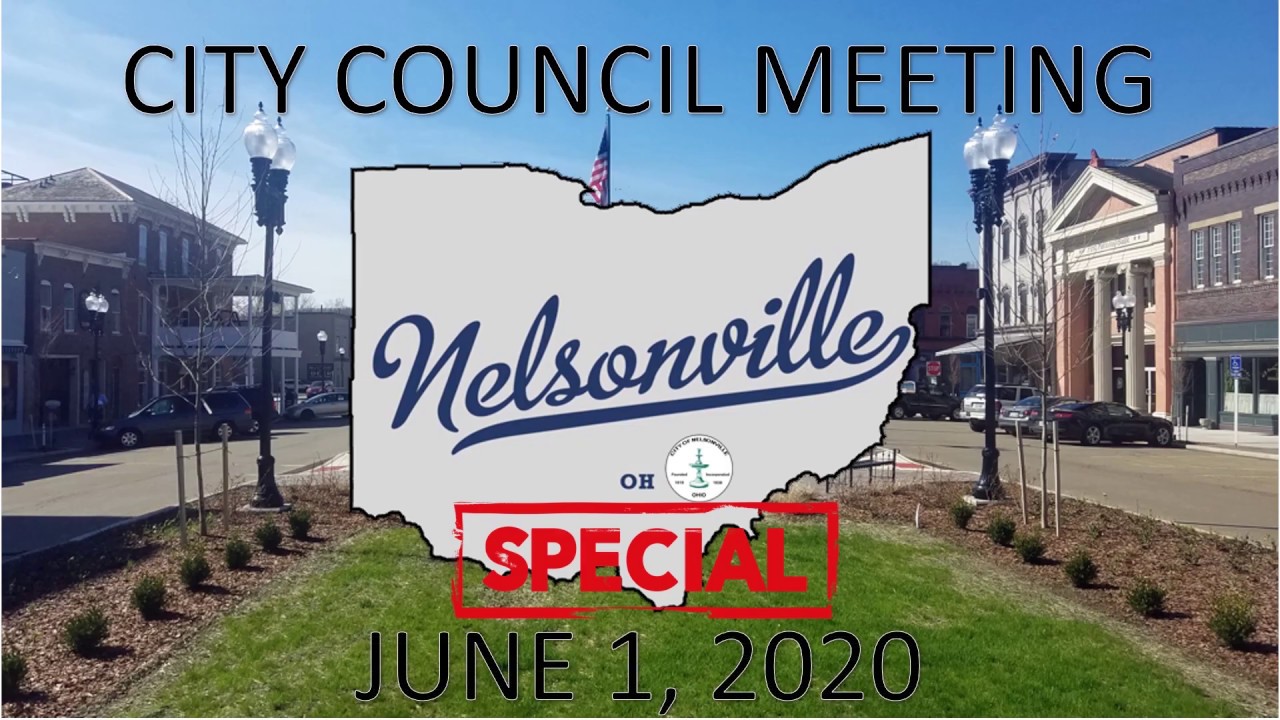 Nelsonville City Council Special Meeting 06012020 YouTube