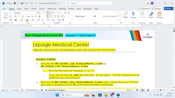 New Perspectives Excel 365  Module 11 SAM Project A Lepage Medical Center | NP_EX365_11A