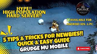 5 Tips & Tricks for Newbies!! (Quick & Easy Guide) - Grudge MU Mobile by Zhyper Gaming Network screenshot 5