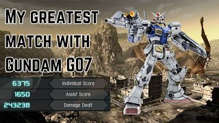 My greatest match with Gundam G07 | GUNDAM BATTLE OPERATION 2 Rated gameplay