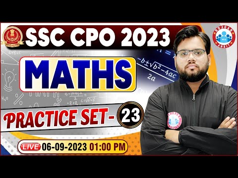 SSC CPO 2023, CPO Maths Practice Set 23, Maths For SSC MTS & CPO | SSC MTS Maths Class By Aakash Sir