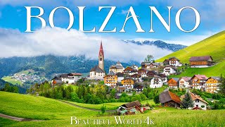 Bolzano 4K - Stunning Alpine Views, Lush Green Valleys, and Majestic Dolomites - Relaxing Music 4K