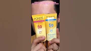 Pond's UV Sunscreen UV Bright and UV Hydrate #shortvideo #ponds #skincare #sunscreen #uniliver