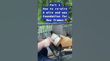 PART 1: How to re-wire a wire and wax foundation for bee frames #bees #beeswax #foundation #wiring