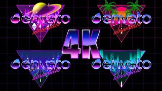 80's Retro Logo Reveal Pack vol.1 | After Effects Template