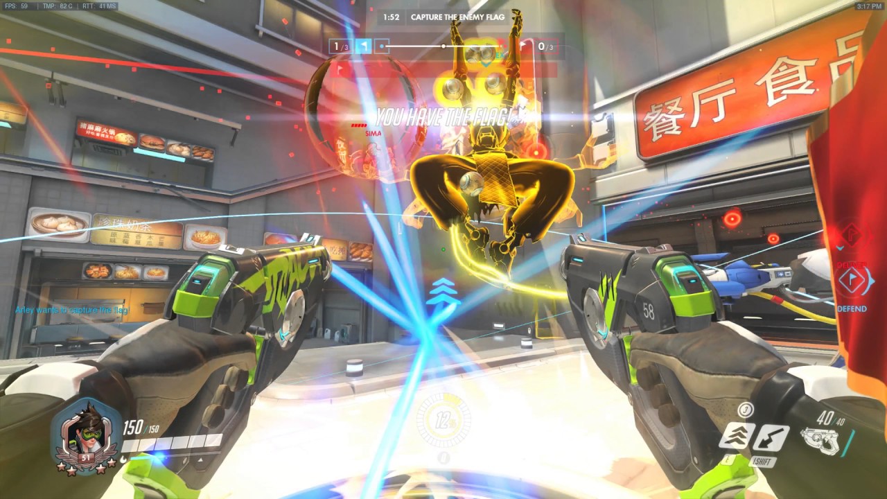 Overwatch Raptors Overwatch CTF: Raptor goes 11 and 3 on Tracer w/ PotG and Score Board ...