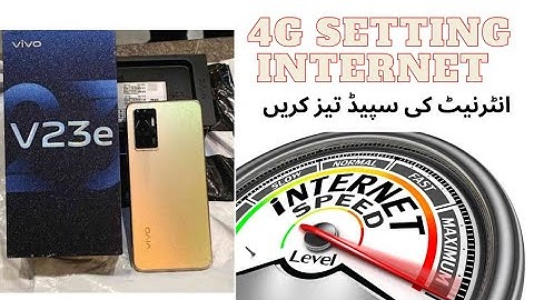 Vivo v23e Internet 4G Data settings Hindi Urdu