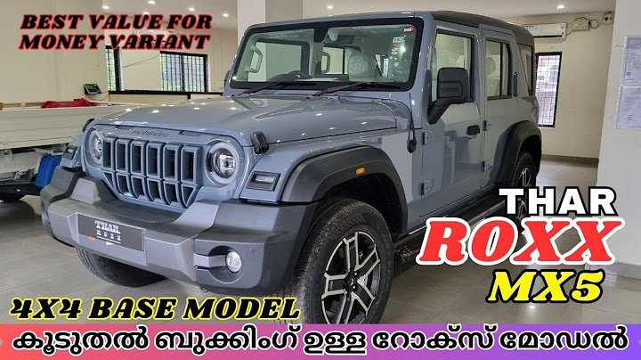 2024 Mahindra Thar Roxx Mx5 Variant Malayalam Review | Roxx 4x4 Base Model | Value For Money Model