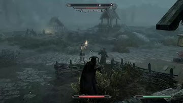Skyrim, Frostfall Legendary difficulty.  Brawling Uthgerd the Unbroken