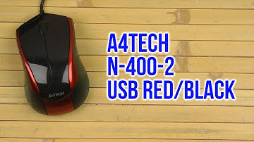 Распаковка A4Tech N-400-2 USB Red/Black