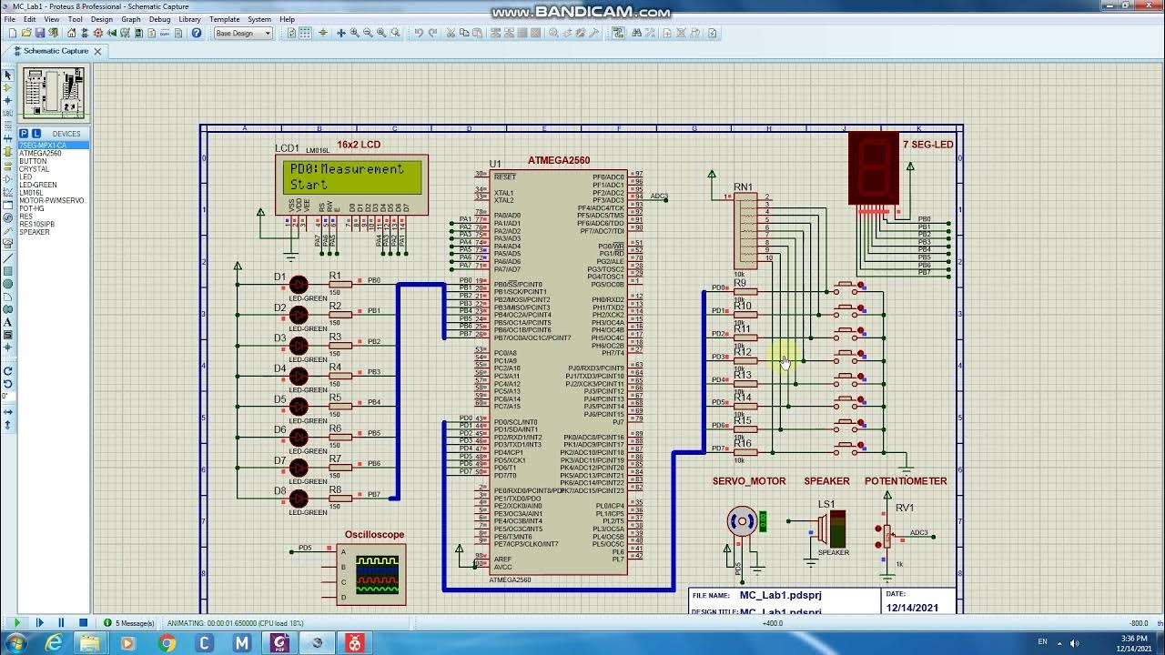 4. ADC Button Demo -Tutorial AVR Programming Atmel Studio with Proteus ...