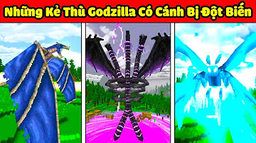 JAYGRAY THÍ NGHIỆM NHỮNG KẺ THÙ GODZILLA CÓ CÁNH BIẾT BAY TRONG MINECRAFT☢️🦅🧬TITAN BỊ ĐỘT BIẾN MCPE
