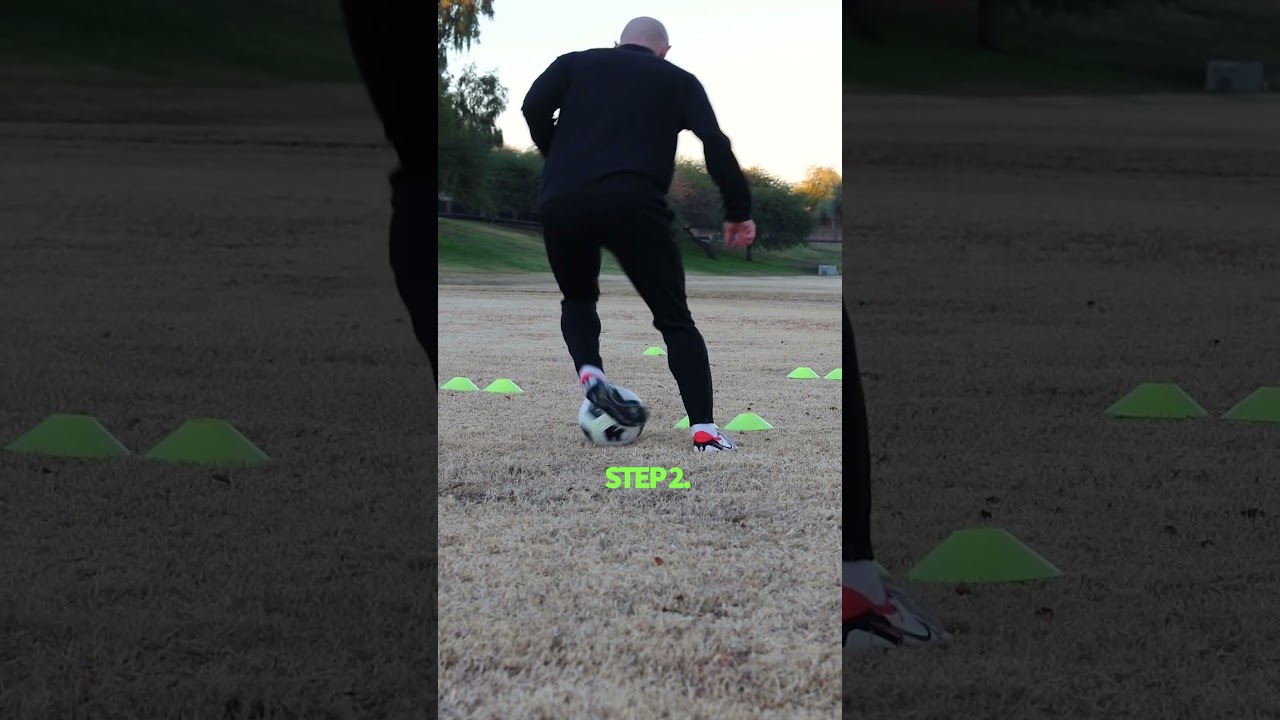 Soccer step over drill for beginners ⚽️✂️ Master Step 1. then level up to Step 2. 
