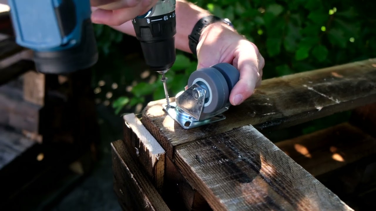 4 Stück Transportrollen 2+2, Strandkorbrollen, Lenkrollen 400 kg - 50 mm